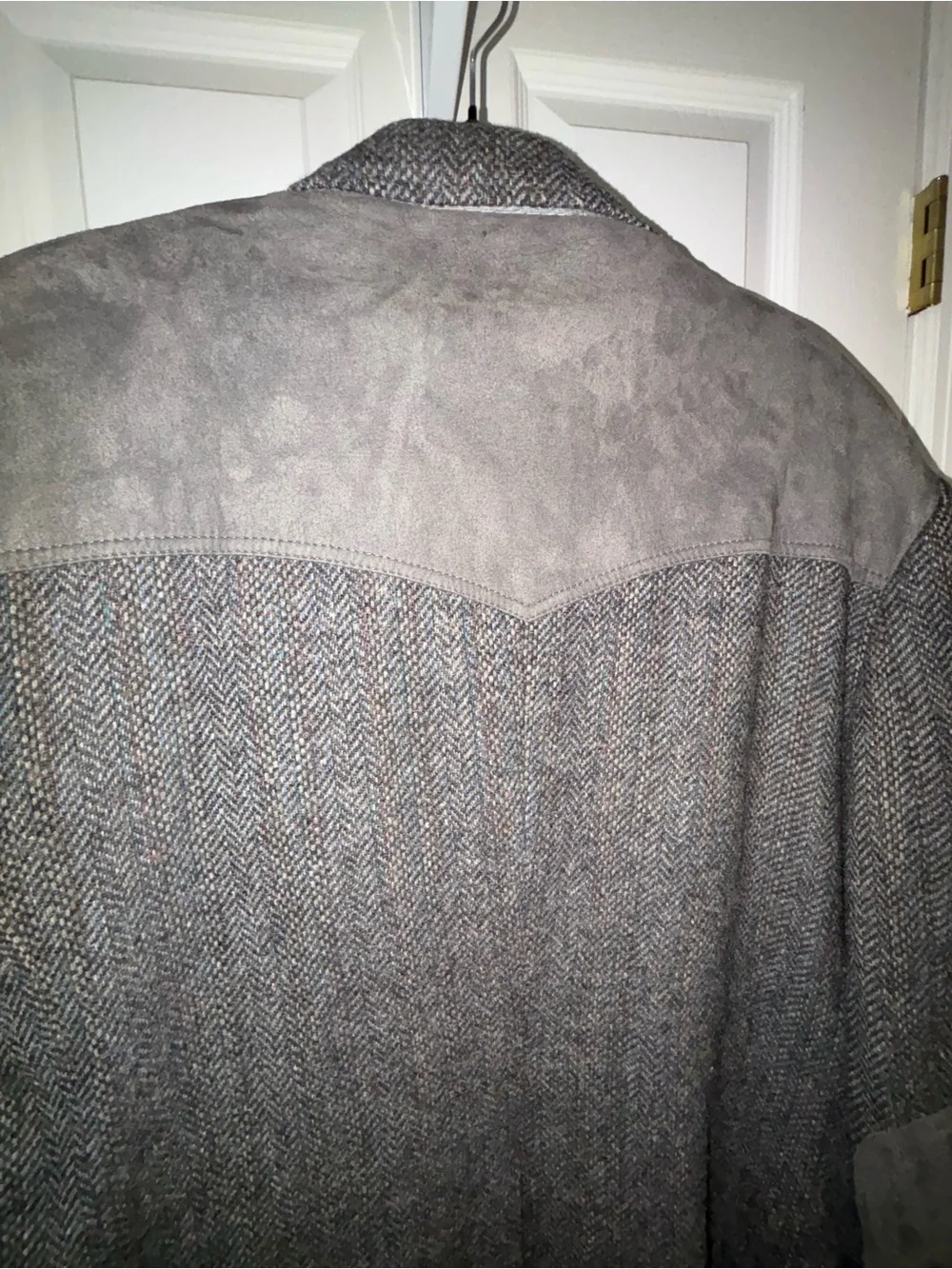 PENDLETON Vtg Western Suit Jacket Gray Blazer Men's Sz 46L USA Made Wool